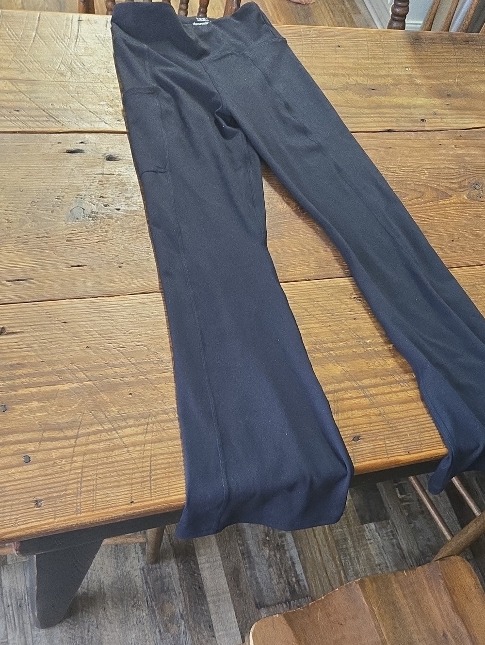 abercrombie kids Black Flared Leggings